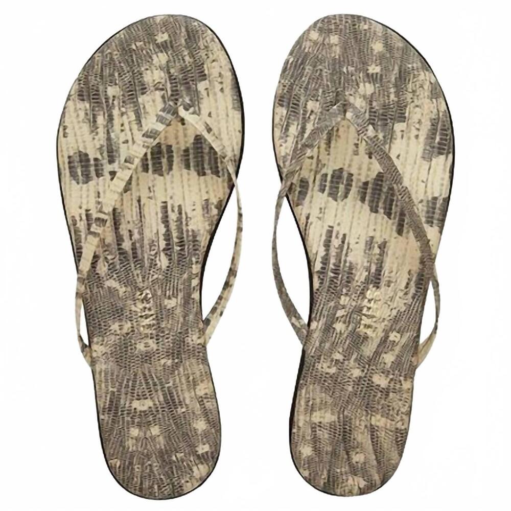 NEW TKEES women's studio exotic sandal in milk snake